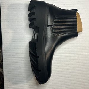 New women’s Ready Salted Black boots, man made material